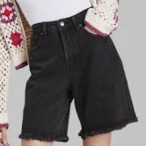 NWT Wild Fable - Black High Rise Bermuda Shorts - Size 0